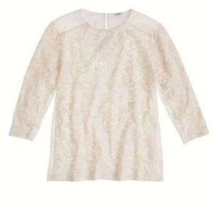 *PRICE DROP!* J. Crew Embroidered Wildflower Top